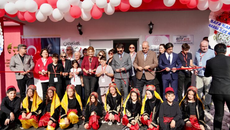 ÇOCUKLAR GÜLSÜN DİYE DERNEĞİ 59. ANAOKULUNU HATAY HASSA’DA AÇTI