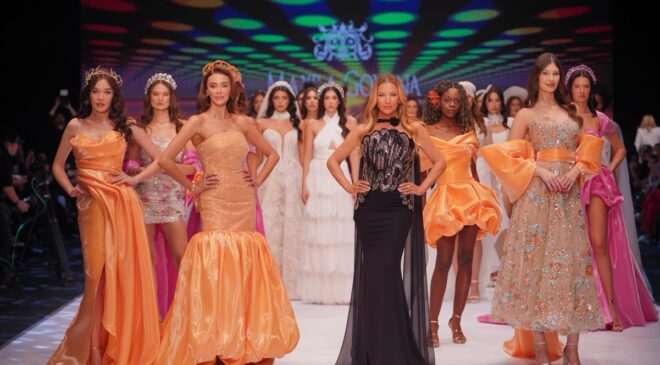 ÖZGE ULUSOY VE CEREN ARSLAN’LI MUHTEŞEM DEFİLEDE GÖRSEL ŞÖLEN