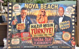 NOYA BEACH’TE COŞKULU YEŞİLÇAM GECESİ: NURİ ALÇO’NUN ELİNDEN GAZOZ İÇME YARIŞINA GİRDİLER!