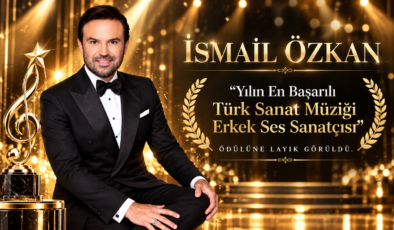 İsmail Özkan, “Yılın En Başarılı Türk Sanat Müziği Erkek Ses Sanatçısı” ödülüne layık görüldü.