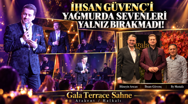 İHSAN GÜVENÇ’İ YAĞMURDA SEVENLERİ YALNIZ BIRAKMADI!